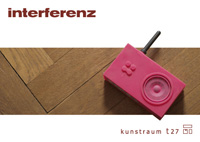 Postkarte Interfernz, Vorderseite: Jorn Ebner, Infektion Radio Projektor (Ausschnitt), 2013